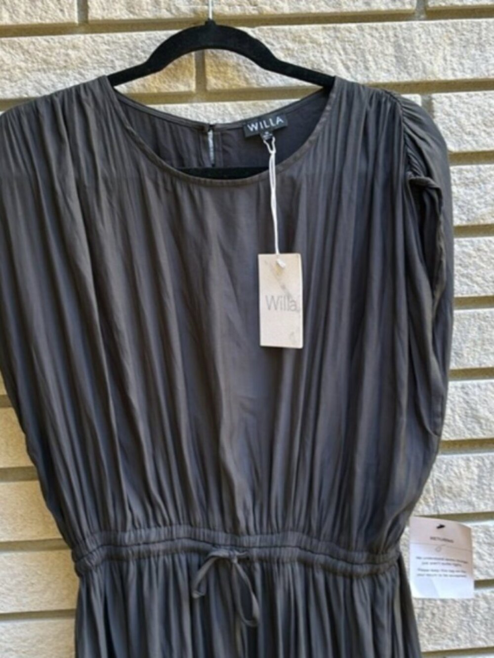 Willa Carol Midi Dress Black Size 10 - Picture 4 of 9